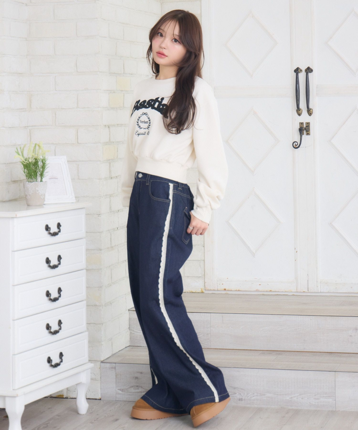 ツイードロゴトレーナー|ems excite | RETRO GIRL ONLINE STORE レトロ