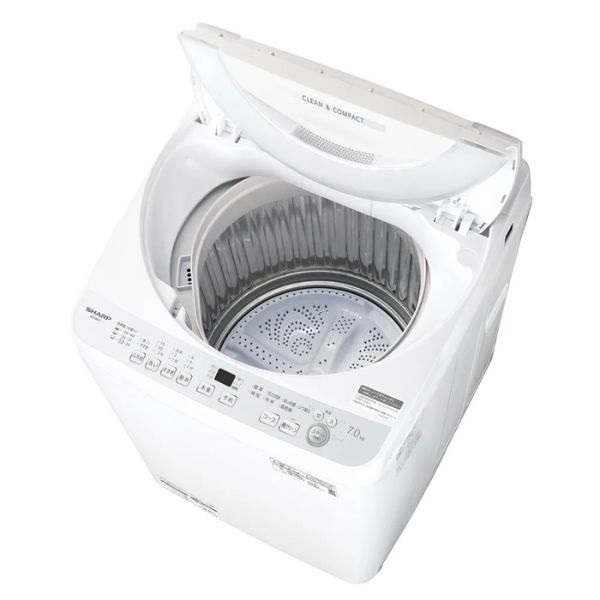 シャープ 「穴なし槽」全自動洗濯機 ES-GE7J-S【標準配送料2000円＋
