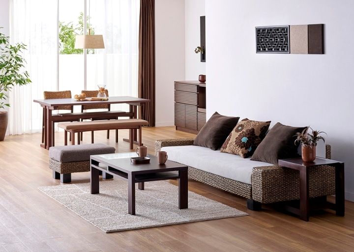 ケイ・ローソファ (ヒヤシンス)・2人掛け・3人掛け～床に近い暮らし