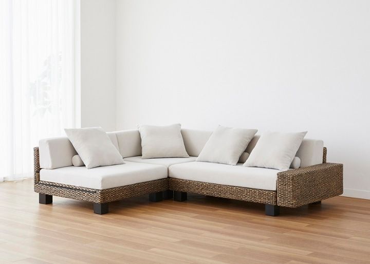 ケイ・ローソファ v03 コーナーセット (ヒヤシンス)～床に近い暮らし