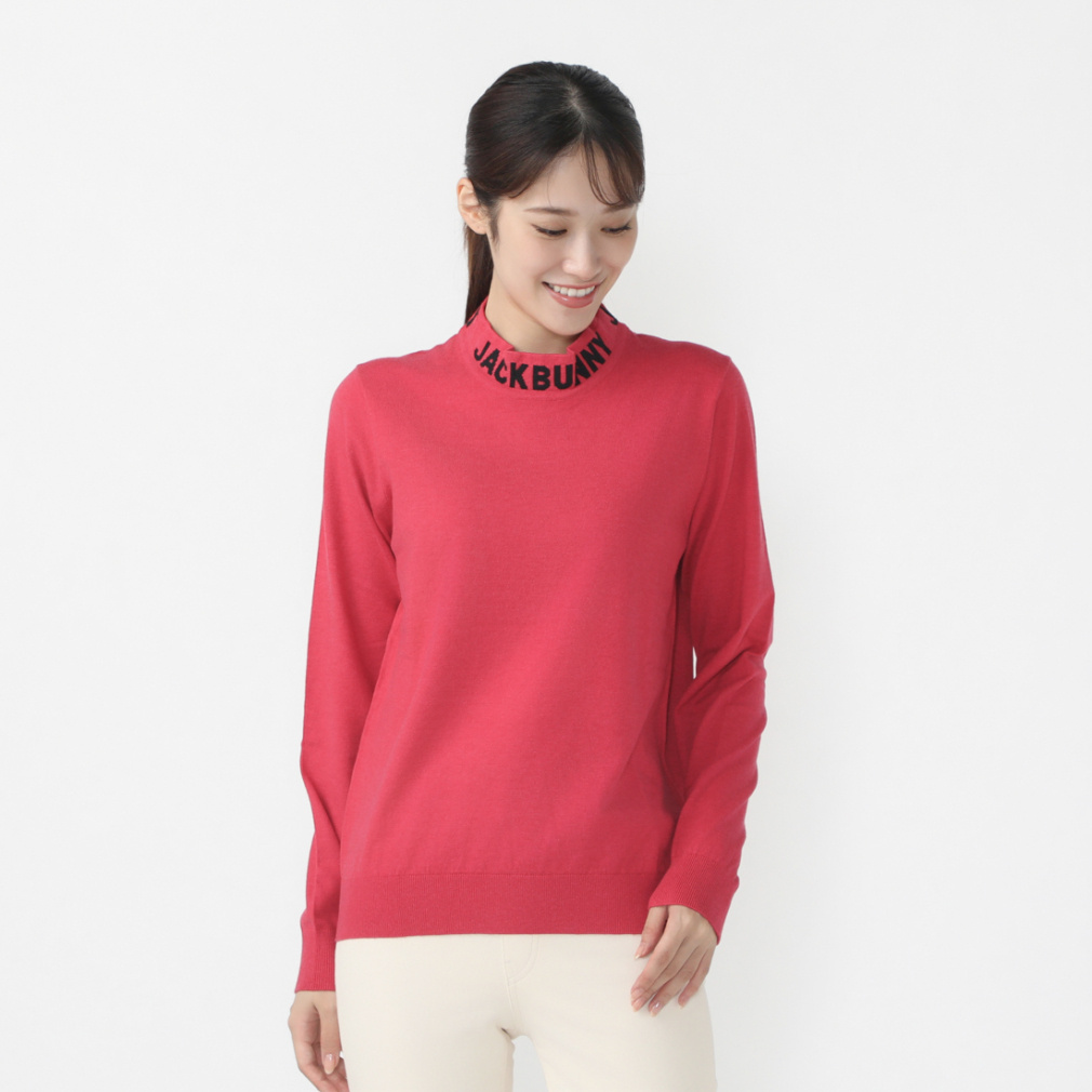 ジャック バニー レディース ゴルフウェア 長袖セーター 秋 冬