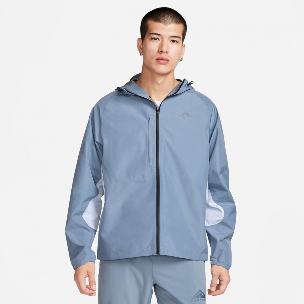 水色のハーフジップウィンドブレーカーLサイズUVケア 水色のハーフ