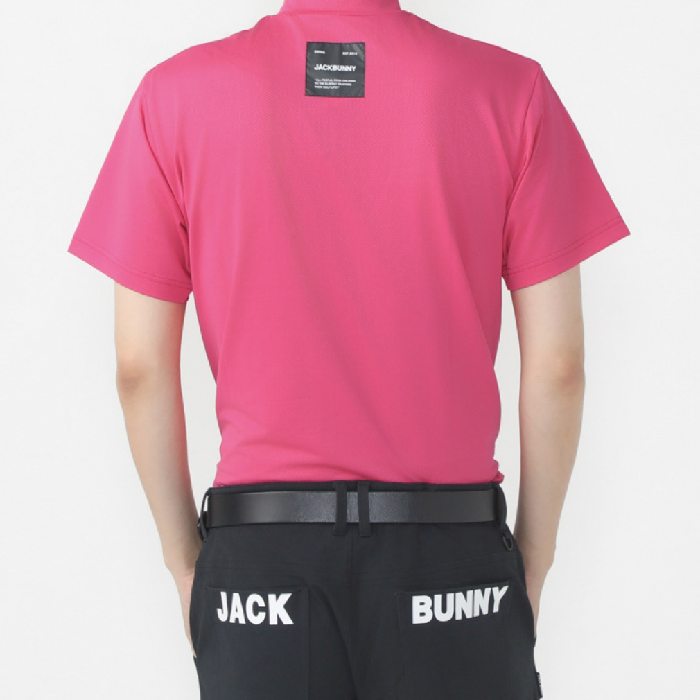 ジャック バニー ゴルフウェア 半袖シャツ 秋 冬 裏メッシュ点接触