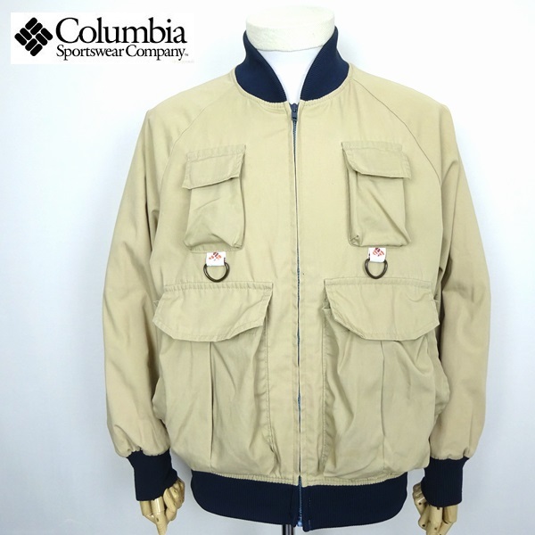 コロンビア フィッシングジャケット 7ポケット ベージュ size M