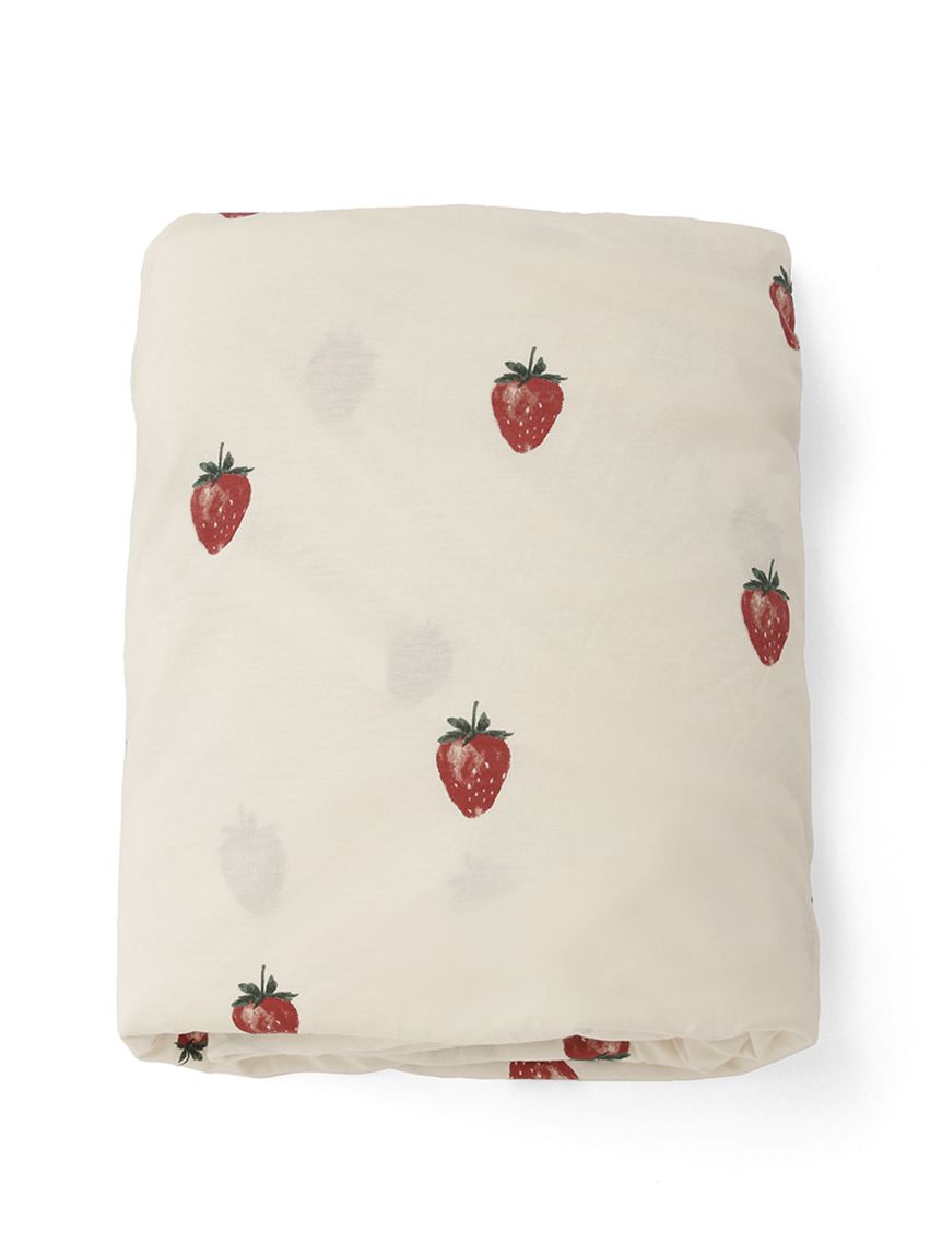 Sleep】ストロベリー柄BOXシーツ（ダブル）(ボックスシーツ・敷き