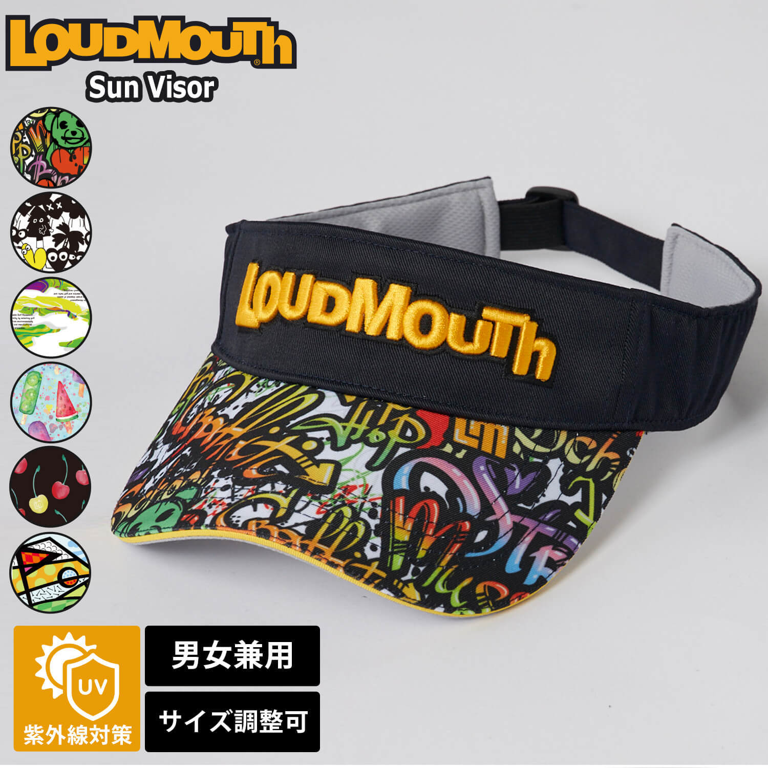 ラウドマウス サンバイザー メンズ レディース 春夏 スポーツブランド