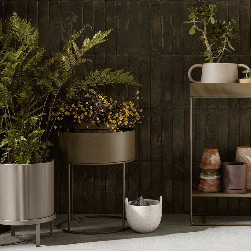 ferm LIVING ファームリビング プラントボックス ラウンド プランター