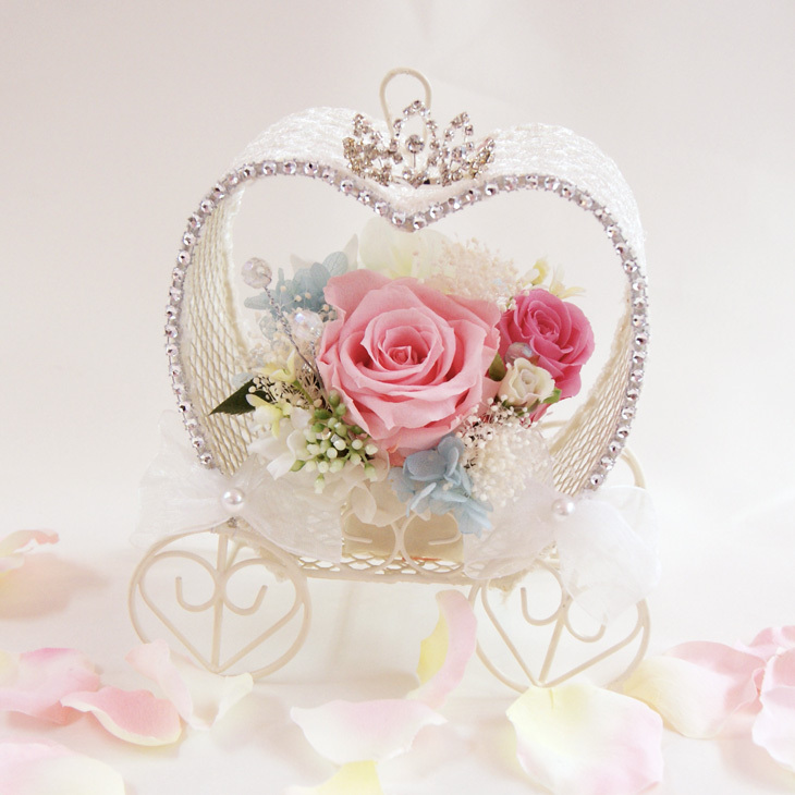 リングピロー 完成品 結婚式 プリザーブドフラワー パステル ハート