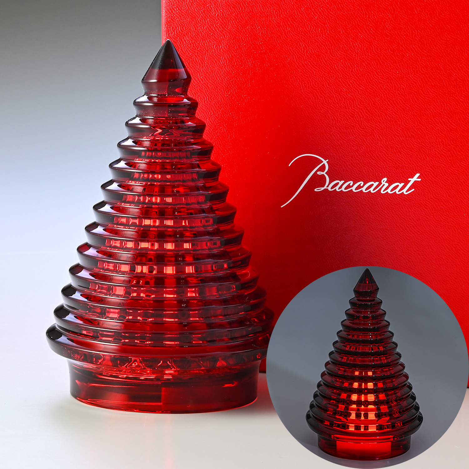 バカラ Baccarat クリスタルフィギュア 2022年新作 クリスマスツリー