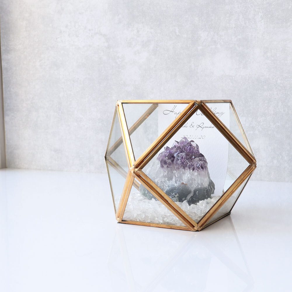 現品販売*【1点もの】 ブラジル産アメジストクラスター 原石 ガラス