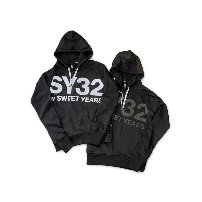 フーディー パーカー SY32 by sweet years TNS1740 BIG LOGO HOODIE