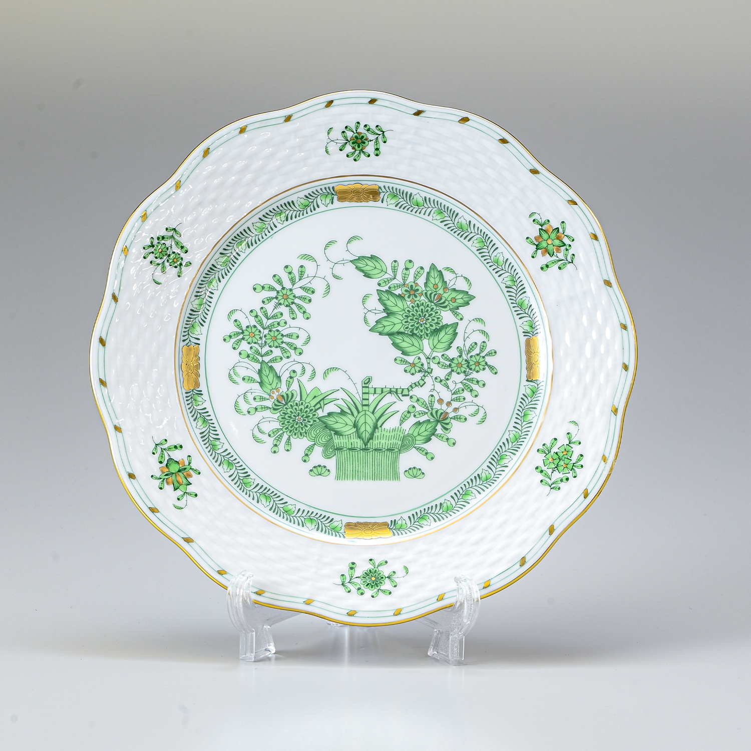 ヘレンド HEREND デザートプレート インドの華 プレート 食器 19cm 皿