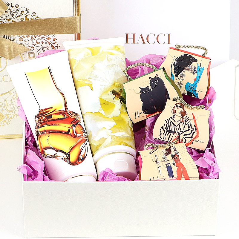 HACCI(ハッチ) はちみつ洗顔石けんトラベルサイズ + ブーケブラン