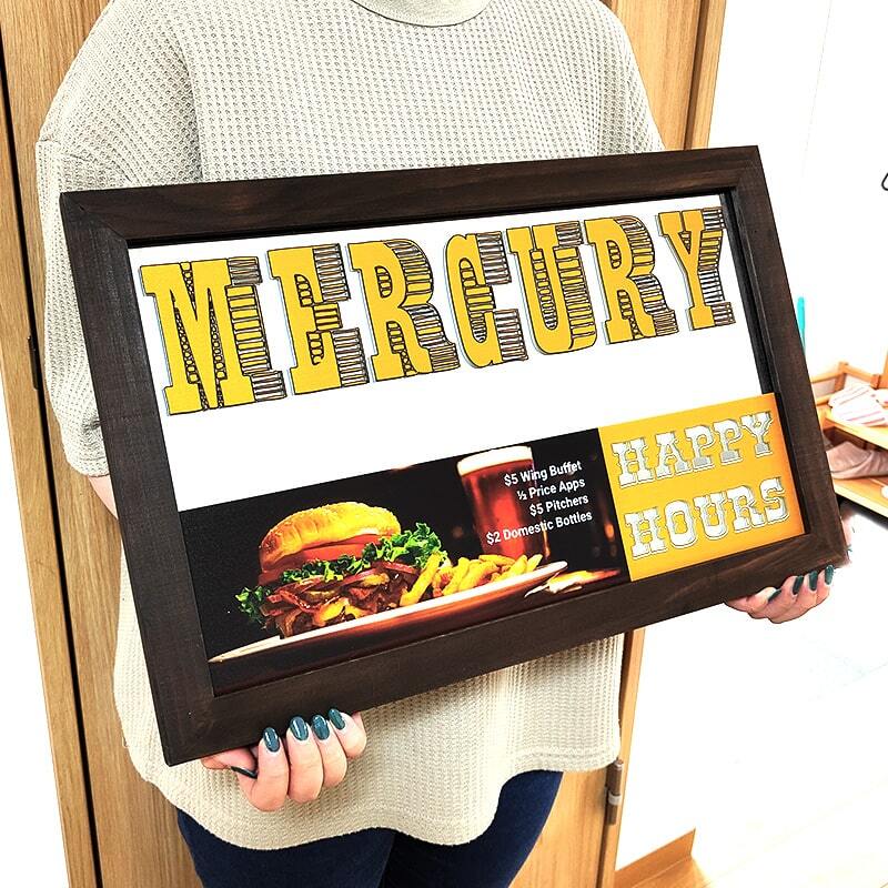 ミラー MERCURY パブミラー BURGER&BEER かっこいい マーキュリー