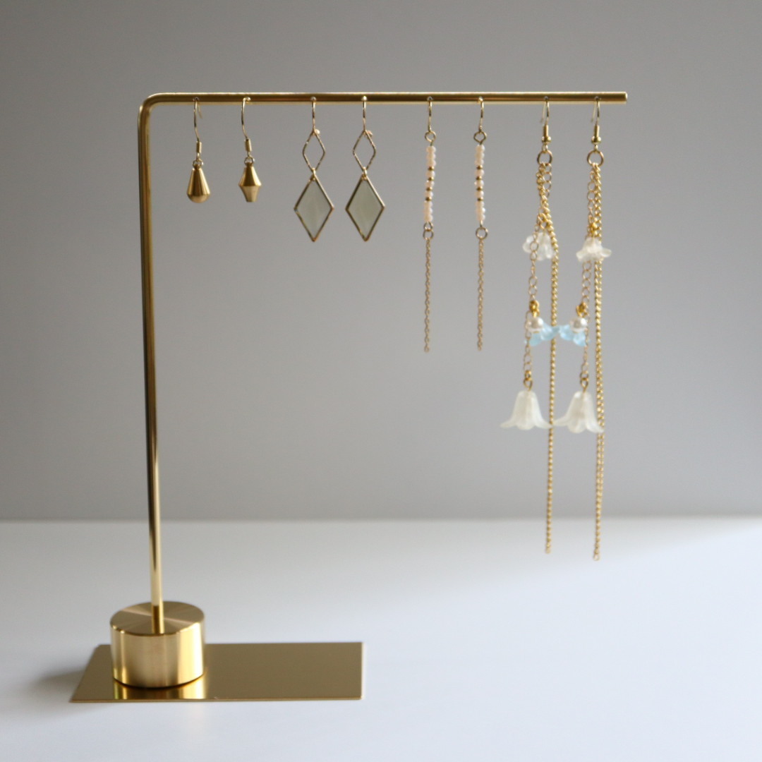 ピアススタンド アクセサリースタンド ディスプレイ シンプル 真鍮