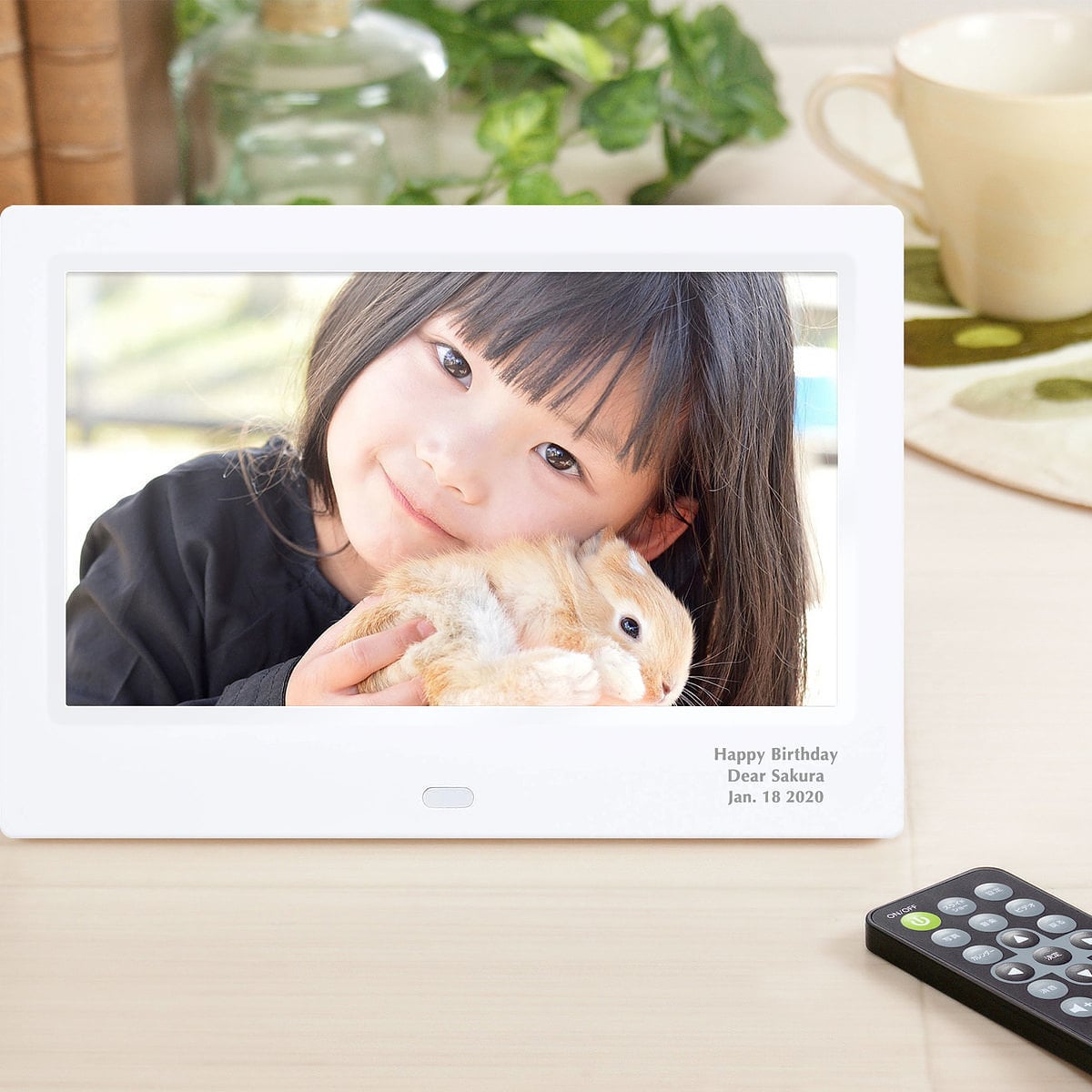 名入れ デジタルフォトフレーム 7インチ ワイド画面 スライドショー