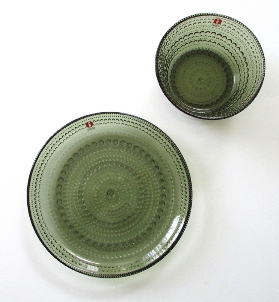イッタラiittala カステヘルミ ボウル・プレートセット(モスグリーン