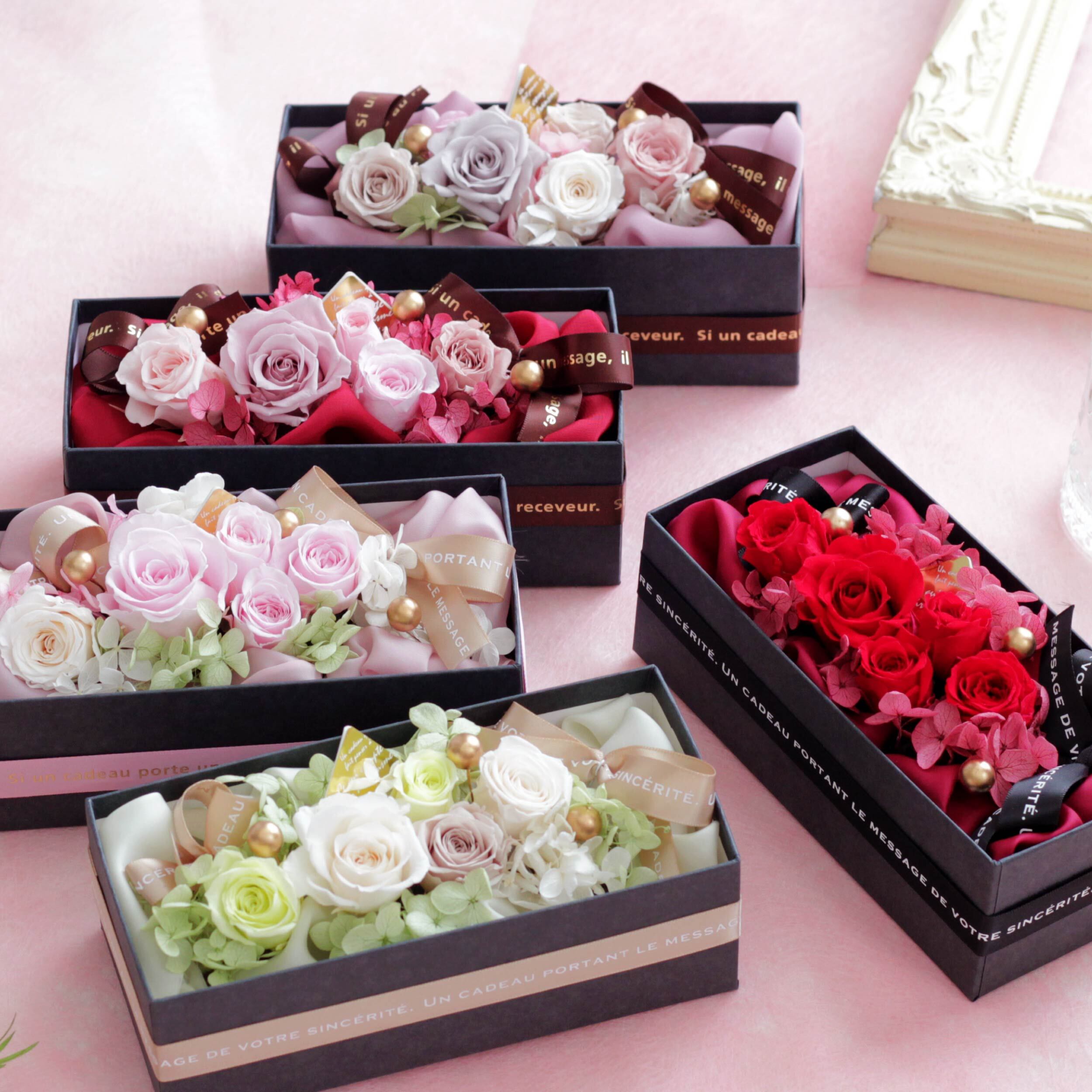 プリザーブドフラワー ギフト ボックスフラワー プレゼント 贈り物