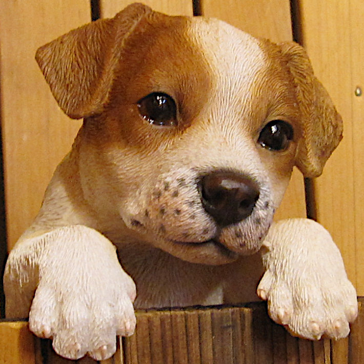 犬 置物 リアル ぶらさがり ジャックラッセル いぬ 動物オブジェ