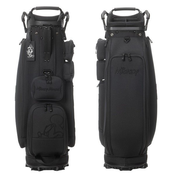 ディズニー キャディバッグ ブラックミッキーゴルフ BLACK MICKY GOLF