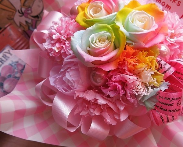 翌日配送 結婚祝い プレゼント 枯れない花束】 枯れない プリザーブド