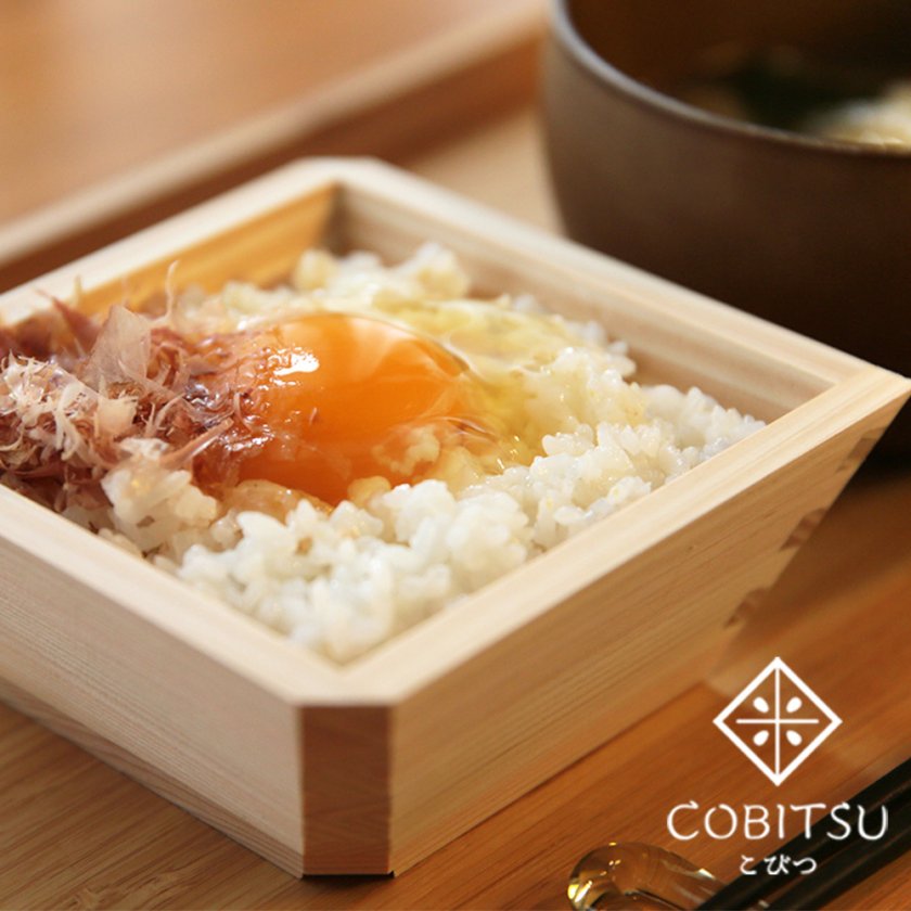 枡のおひつ COBITSU 【おひつ/木製/レンジ対応/冷凍ごはん】 - 【枡