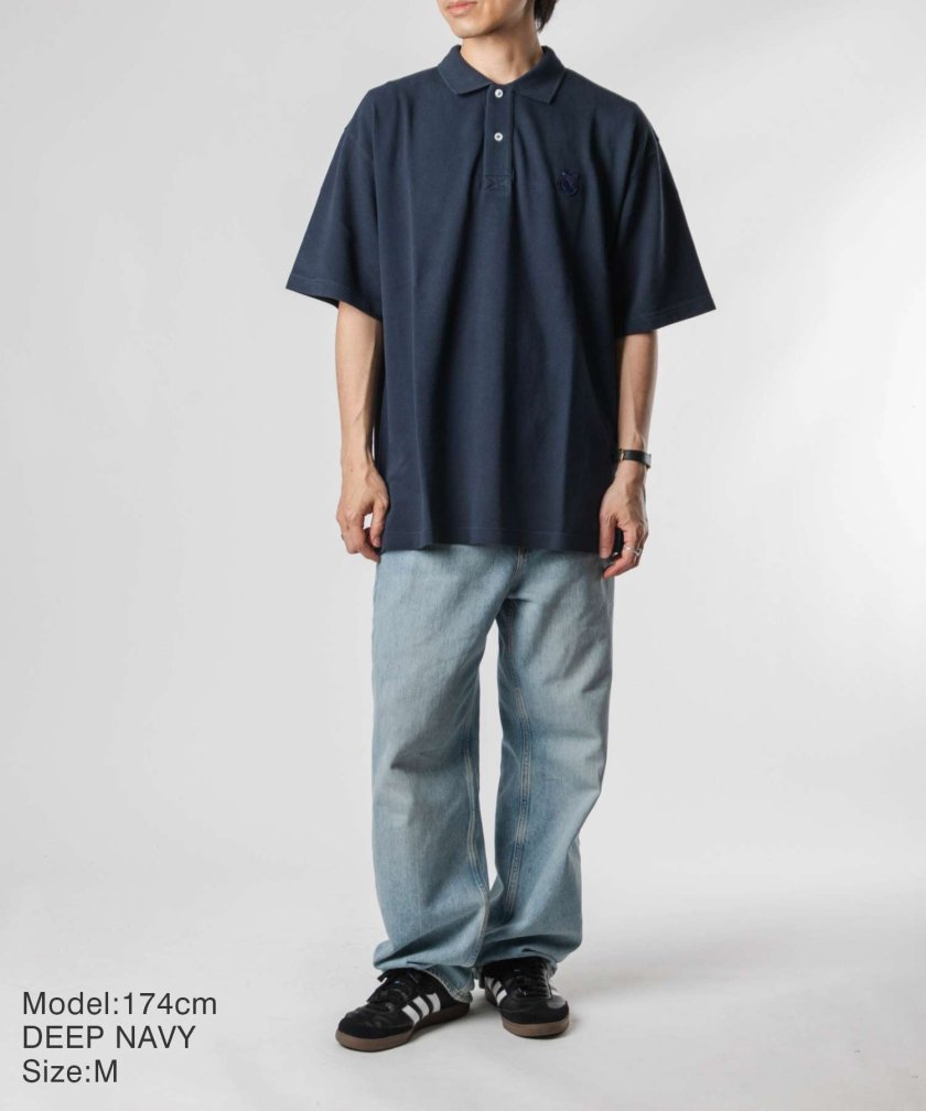 メゾンキツネ MAISON KITSUNE MM00202KJ7010 ポロシャツ BOLD FOX HEAD