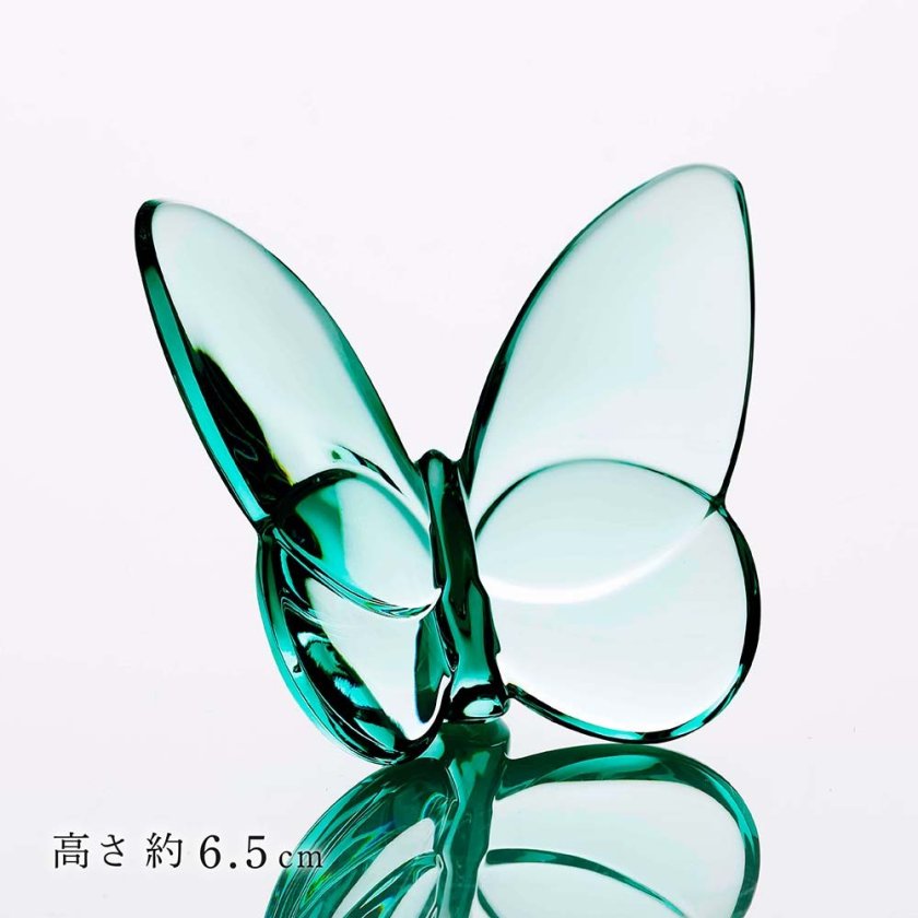 Baccarat バカラ ラッキー バタフライ ターコイズ 名入れ彫刻代込み