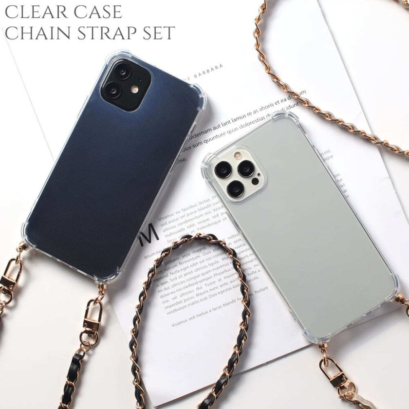 iphone15 ケース ショルダーストラップ クリア iphone15Pro