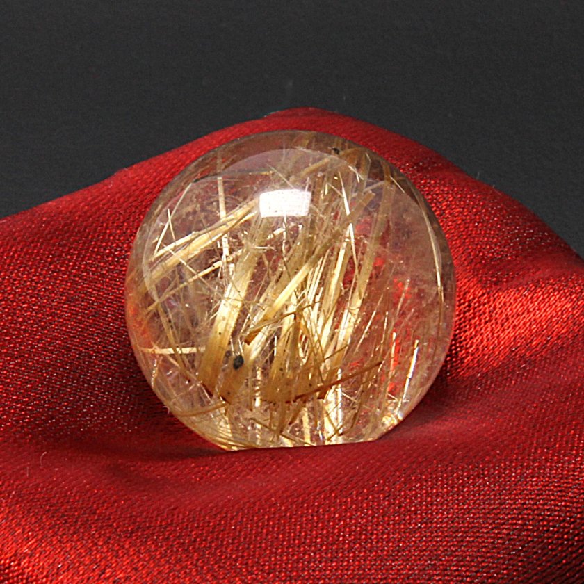 金針の数がハンパない］一点物 ゴールド タイチンルチル スフィア