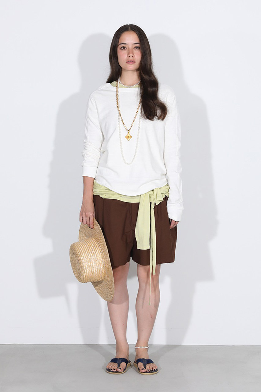 MADISONBLUE(マディソンブルー)｜VOLUME GATHER SHORTS TYPEWRITER