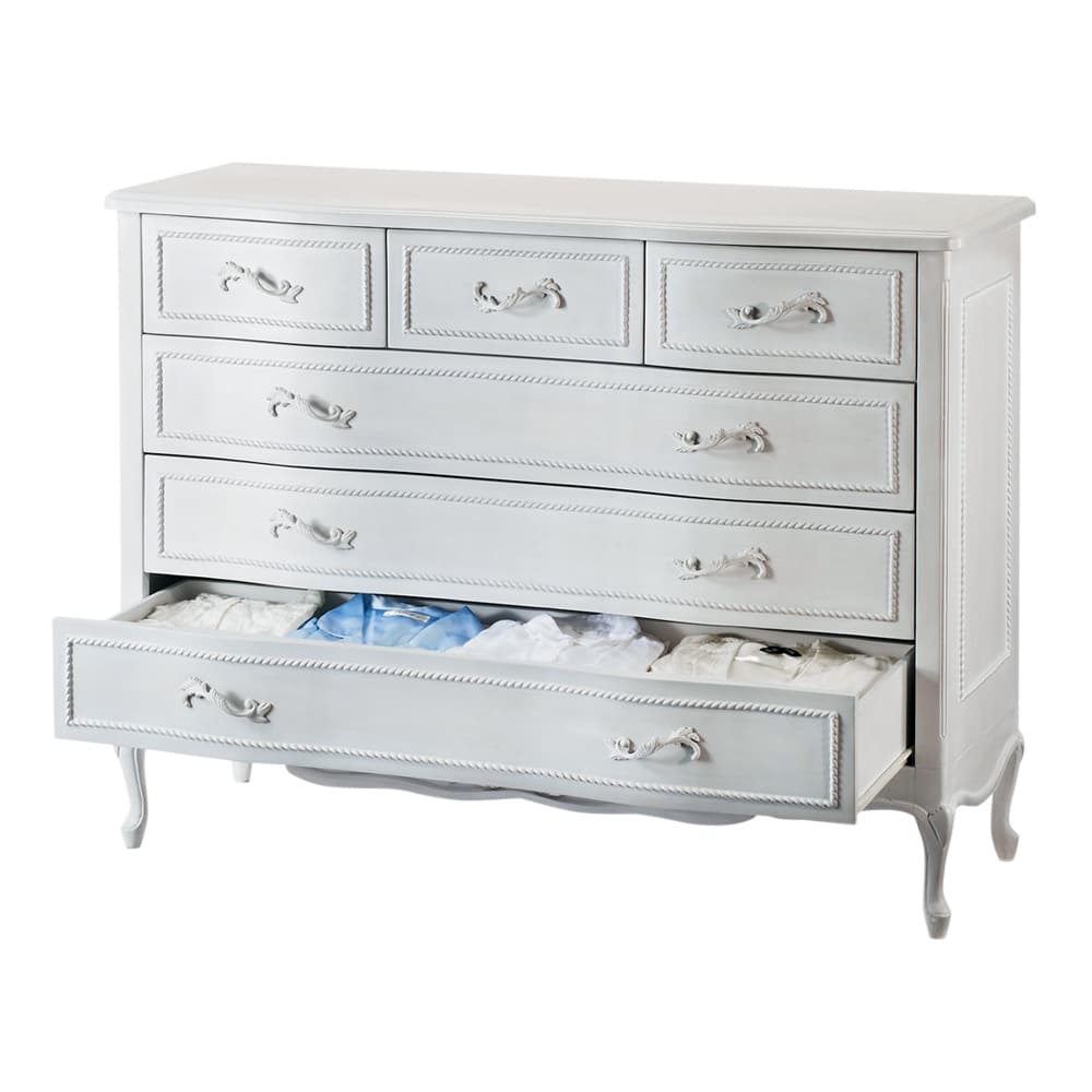 シャビーシック ホワイト フレンチ収納家具シリーズ チェスト 幅120