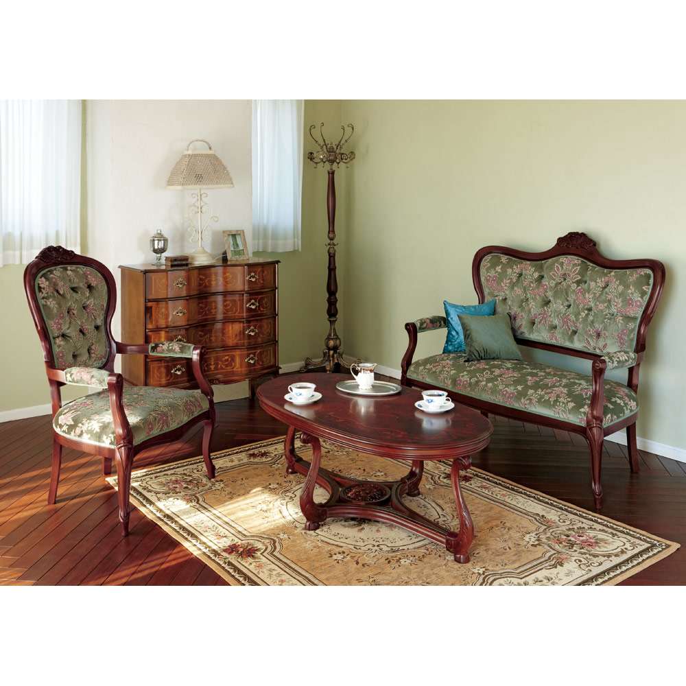 イタリア製 猫脚 象がんシリーズ チェスト4段 幅87cm 通販 - ディノス