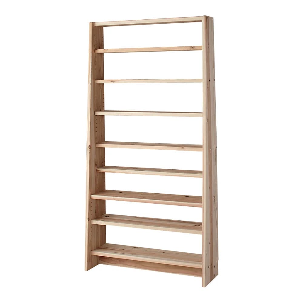 国産杉 薄型頑丈タワーシェルフ 幅90cm高さ179cm 通販 - ディノス