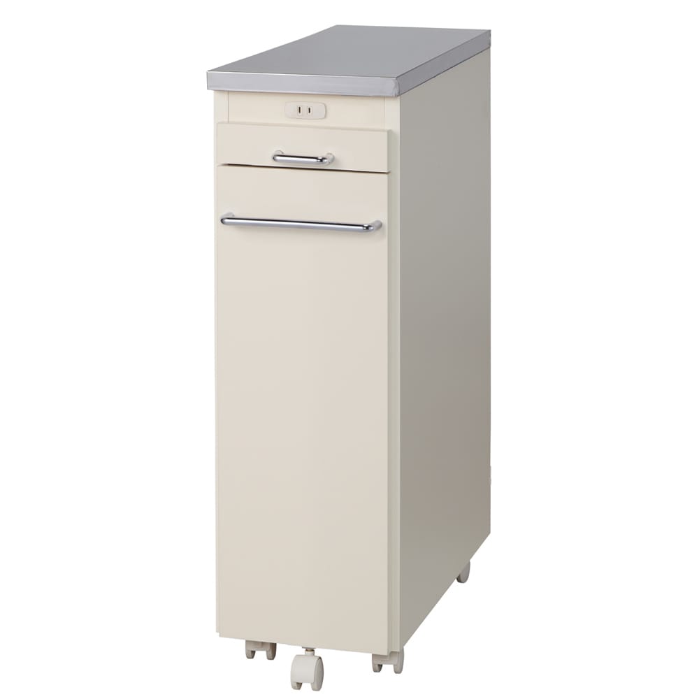 幅25奥行55cm］ ステンレス天板隙間収納 スライドタイプ 完成品 日本製