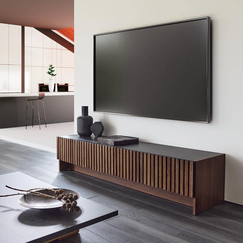 テレビ台 幅180高さ38.5cm 【ウッドスリットシリーズ】 通販 - ディノス