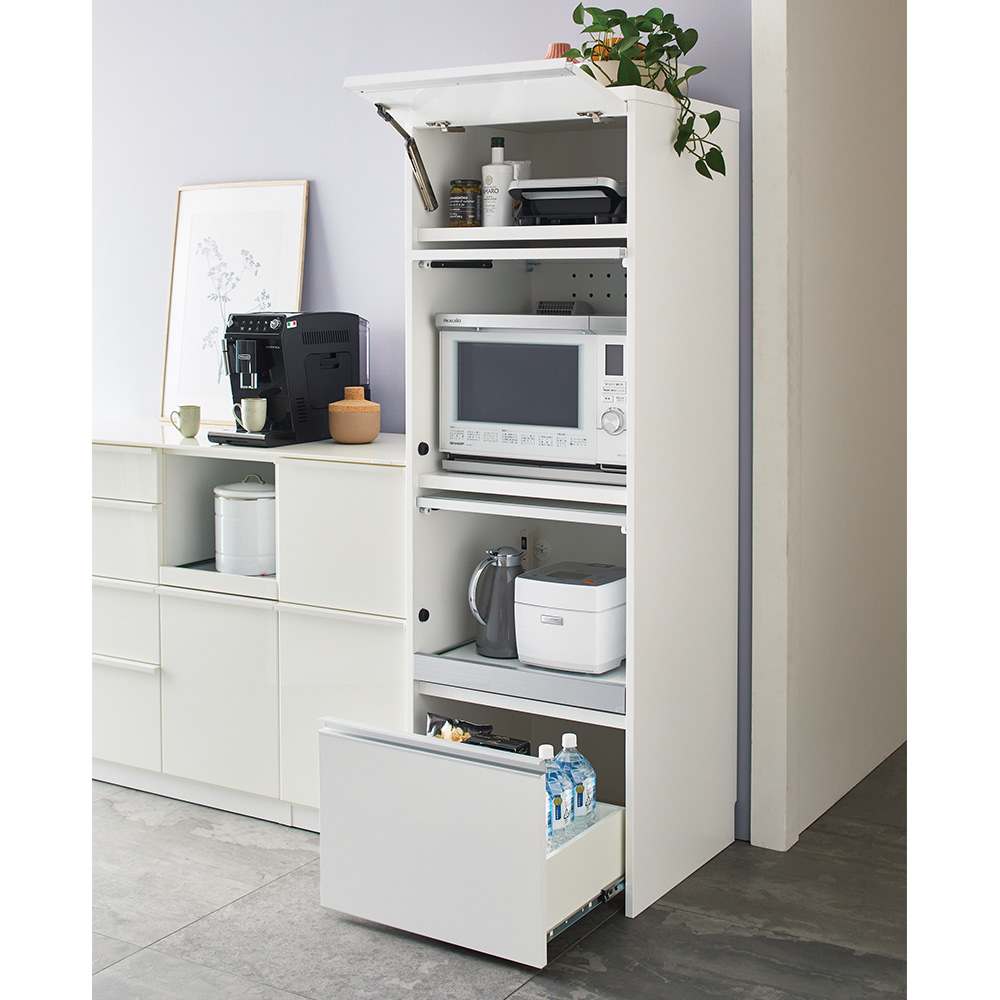 Ymir/ユミル 隠せる家電収納 幅60奥行45cm高さ178cm 通販 - ディノス