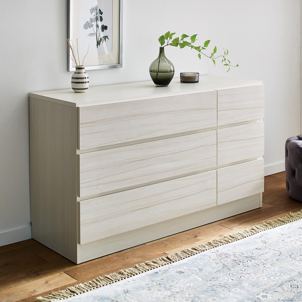 Ruska/ルスカ 多段引き出しチェスト 幅120cm・3段（高さ70cm） 通販