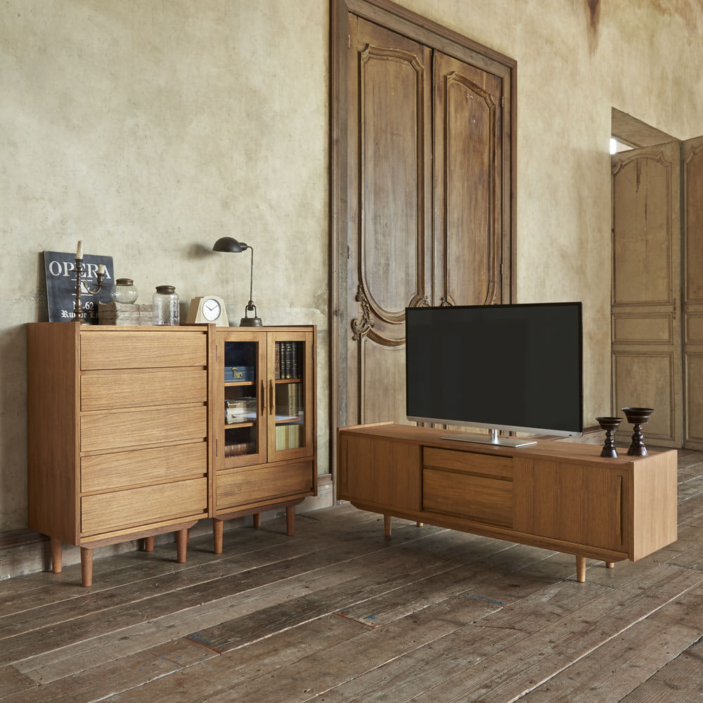 テレビ台 幅150高さ50cm 【北欧ヴィンテージ風リビング収納シリーズ