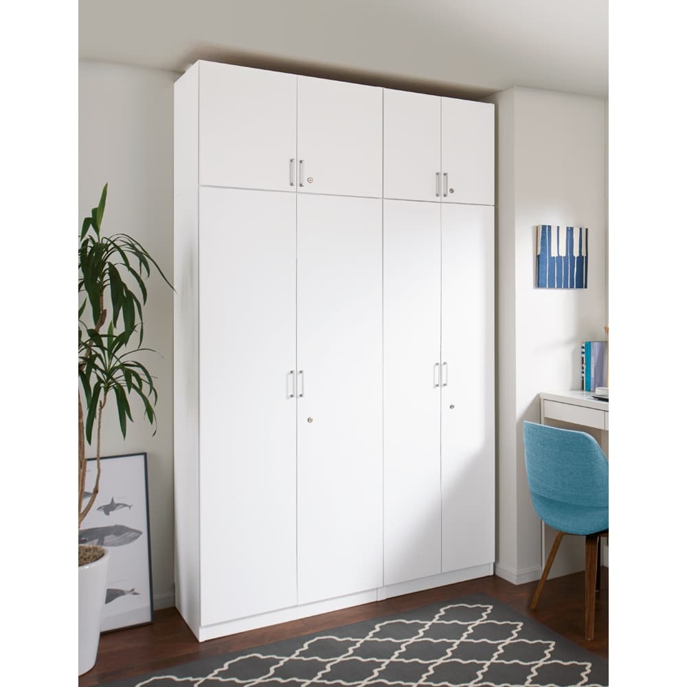 鍵付き本棚 高さオーダー対応上置き 幅80cm奥行45cm高さ30～80cm（高さ