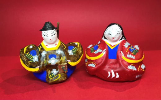 伝統工芸品】張り子 内裏雛（ひな人形 ひな祭り） - 福島県郡山市