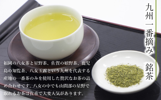 茶葉 緑茶 九州 一番摘み 銘茶 5種 詰め合わせ チョイス限定 [西福製茶