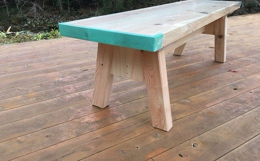大工さんの手作り 桧のベンチⅠ 木 木製 桧 ヒノキ 手作り 天然木