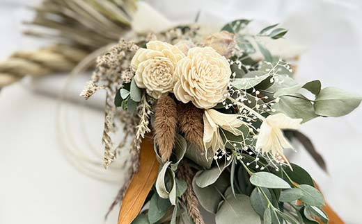 お正月飾り ドライフラワーしめ縄（A） スワッグタイプ 花 はな