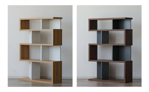 ラック 本棚 シェルフ オープン 収納 ディスプレイラック ブラウン