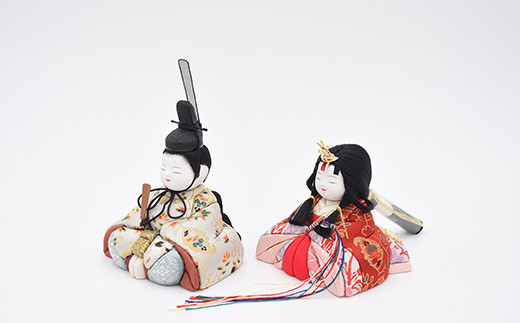 江戸木目込人形 雛人形【優春雛】桐箱飾り 【11100-0619】 - 埼玉県