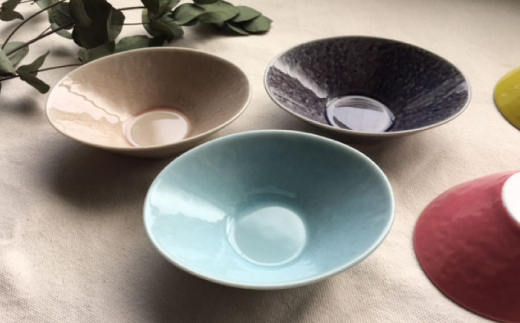 瀬戸焼】オーバルミニボウル5色セット【まるたか水野コーポレーション