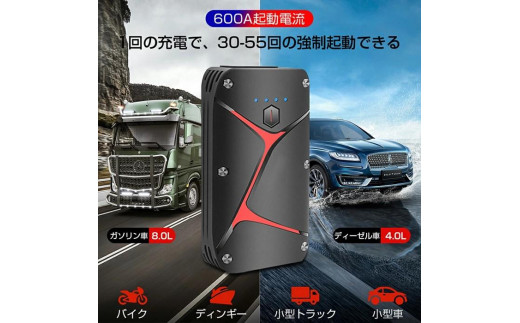 ジャンプスターター 12V車用エンジンスターター 20000mAh - 愛知県