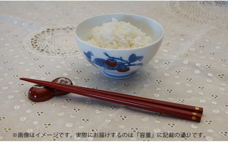 柿右衛門窯作 飯碗（蓋なし丸大）染錦柿文 A120-15 - 佐賀県有田町