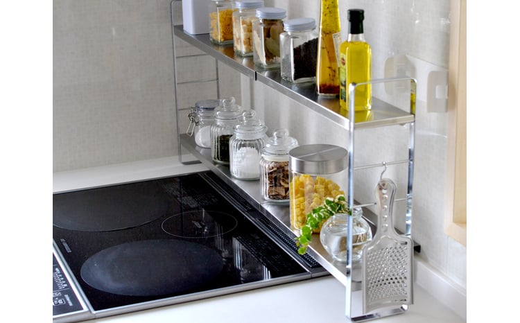 伸縮スリムラック 燕三条製 キッチンラック キッチン収納 ステンレス